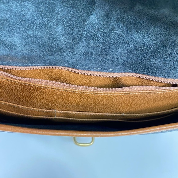 Vintage‎ Dooney & Bourke Bag Womens Black Brown Leather Crossbody Purse USA 90s - Picture 16 of 16